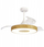 Ventilator tavani Conforama Ceiling Fan Acrylic Coin, LED, me telekomandë, i bardhë me dru