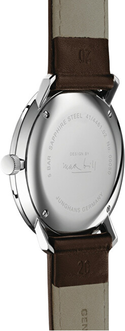 Orë për meshkuj Junghans Max Bill Quartz 41/4461.02, kafe