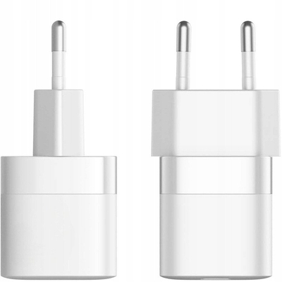 Karikues AC 30W, 5V, USB A dhe USB C, me kabllo 1m, i bardhë