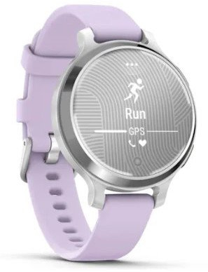 Ora e zgjuar Garmin Lily 2 Active 38mm, GPS, bateri 9 ditë, argjendtë me lejla