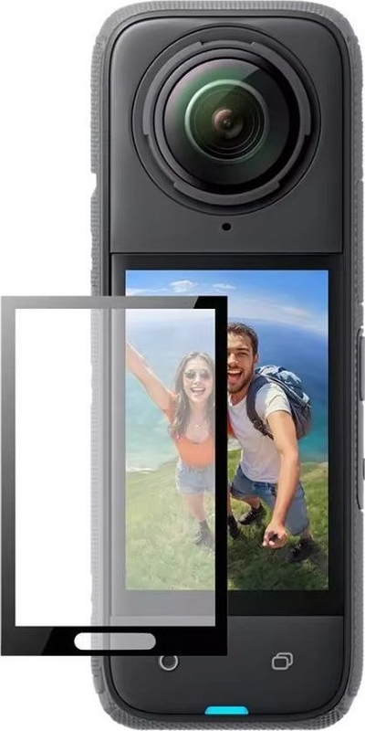 Folie mbrojtëse Telesin Tempered Film për Insta360 X4, xham i kalit, set aksesorësh, transparente