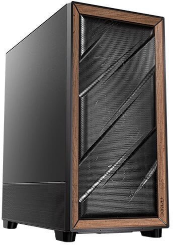 Kuti kompjuteri Antec FLUX SE, MIDI Tower, ATX, e zezë dru arre