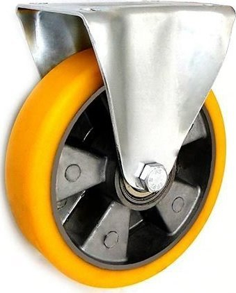 Индустриско тркало ZABI A53P, алуминиум полиуретан, 180mm, со фиксна држачка
