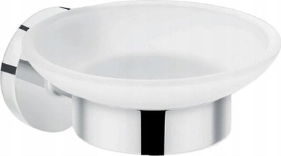 Mbajtëse sapuni Hansgrohe Logis E Universal, qelq, për mur, e bardhë