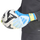 Doreza portieri adidas Predator Training KA7786, latex, për stërvitje, të bardha blu të verdha