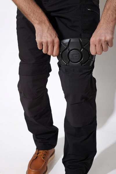 Работни панталони Carhartt Rugged Flex Steel, рипстоп, со повеќе џебови, црни, за мажи