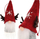 Ornament varës Krishtlindjesh Saska Garden Santa Claus, 9cm, i kuq