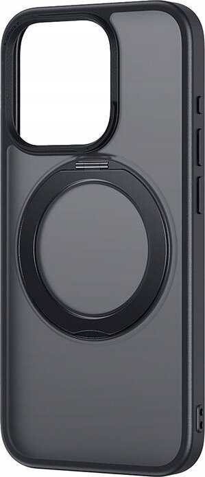 Mbulesë magnetike Baseus SkyRing për iPhone 13 Pro, me këmbëz qëndrimi, xham i temperuar dhe set pastrimi, e zezë