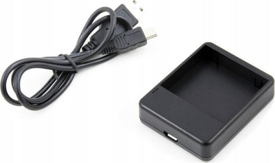 Karikues USB për bateri XREC për Xiaomi Yi AZ13-1, i vogël në përmasa, me dritë tregon karikimin