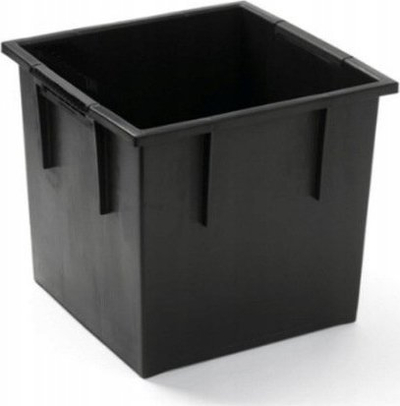 Vazo lulesh Prosperplast URBI Square Low, 24cm, plastike, antracit