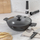 Tigan wok Berlinger Haus BH-8125, 30 cm, me kapak, anthracite