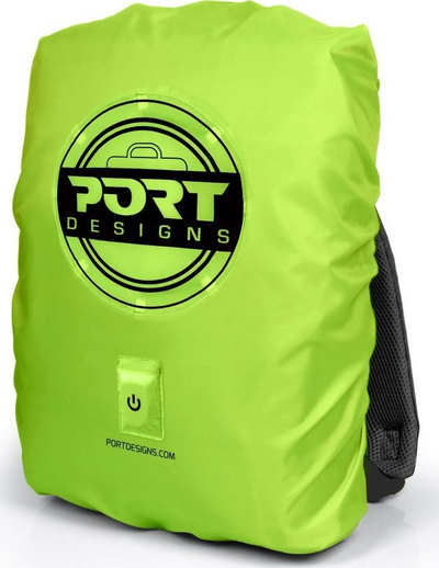 Mbulesë shiu për çantë Port Designs 180113, deri 25L, me LED, e verdhë neon