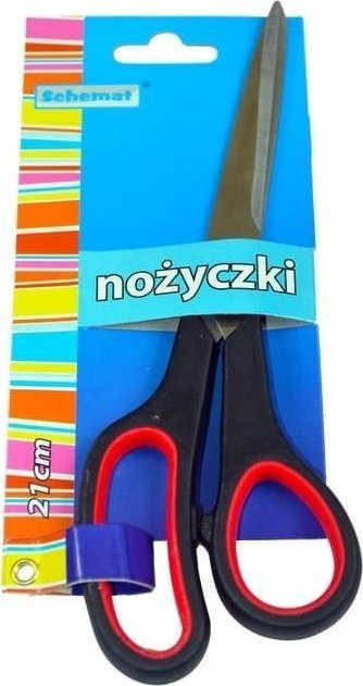 Gërshërë Schemat 21 cm, çelik inoks, dorezë plastike, gri