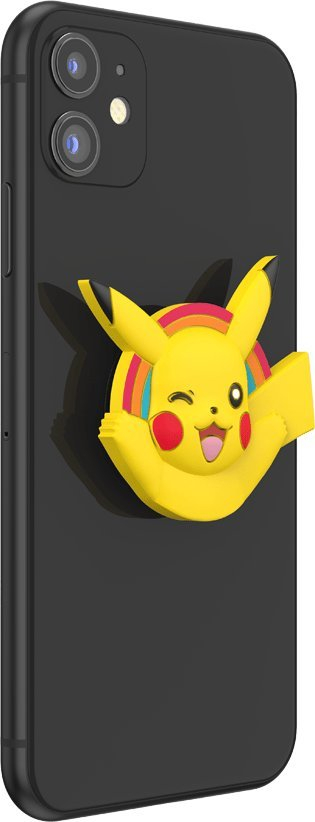 Mbajtëse telefoni PopSockets Pikachu PopOut, ngjitëse, e verdhë