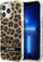 Mbrojtëse Guess Leopard për iPhone 13 Pro, polikarbonat, 6.1", kafe