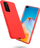 Kover telefoni Crong Color Cover për Huawei P40, silikoni, e kuqe