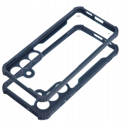 Futera mbrojtëse Anti-Drop për Xiaomi Redmi 14C, me skaje t’u ngritme, blu