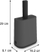Lopatë me mbajtëse Rotho Shovel With Holder, plastike, e bardhë