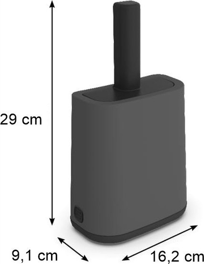 Lopatë me mbajtëse Rotho Shovel With Holder, plastike, e bardhë