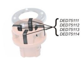 Set i aksesorë Dedra DED75114, 1 1/4", 4 copë