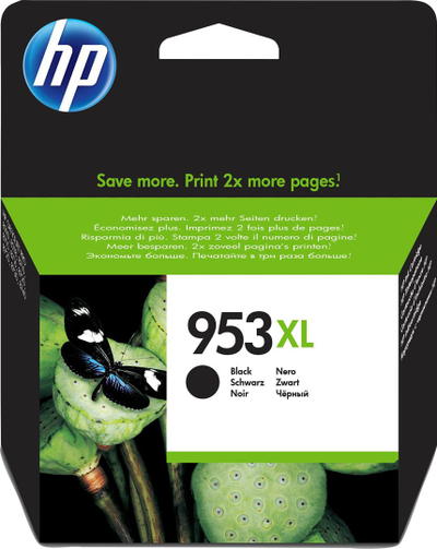 Ngjyrë printeri HP 953XL, 42.5 ml, e zezë