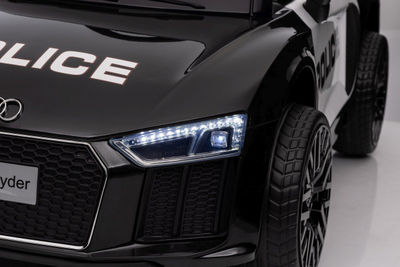 Makina elektrike për fëmijë Audi R8 Police, me pilot EVA, MP3, blu