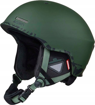 Helmetë skish Cairn Centaure Rescue me RECCO, me vrima ajrimi, jeshile mat