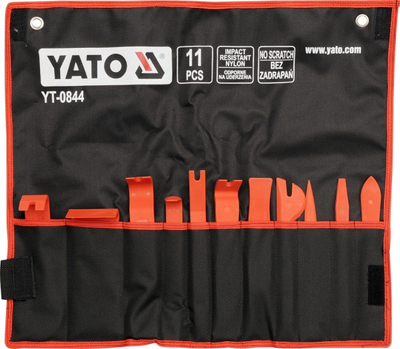Set heqës për tapiceri Yato, 11 copë, 800 g, i zi