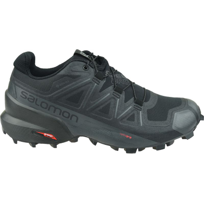 Atlete trail running Salomon Speedcross 5 GTX për goca, të papërshkueshme nga uji, të zeza