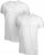 Set me bluza për burra Puma Basic Crew Tee, 2 copë, pambuk, të bardha