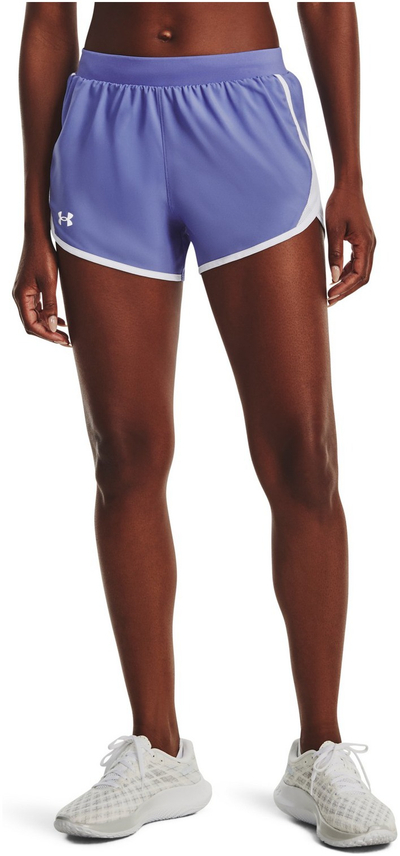 Shorts vrapimi Under Armour Fly By 2.0 për femra, material poliestër, tharje e shpejtë, blu