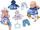 Rroba për kukull Baby Annabell Baby Doll Outfit, 43cm, set me bluzë e pantallona, shumëngjyrëshe