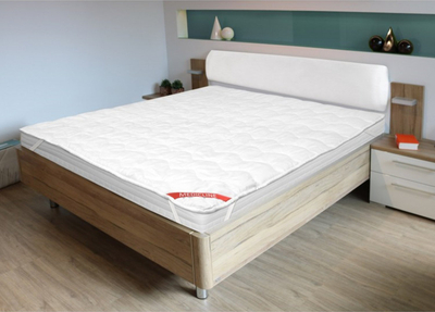 Навлака за душек AIO FACTORY Premium Mattress Topper 160x200cm, микрофибер, бела