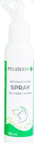 Дерматолошки спреј за животни JMS Poliderm, за кучиња и мачки, хидратантен, смирувачки