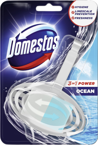 Bllok WC Domestos 3in1 Power Ocean, 35g, aromë deti