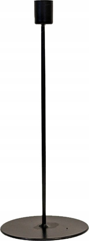 Mbajtëse qiriri Home Styling Collection, metal, 25 cm, e zezë mat