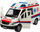 Makina lodër ambulancë Madej Rescue Car, dritë dhe tinguj, 27x16x12 cm, e bardhë