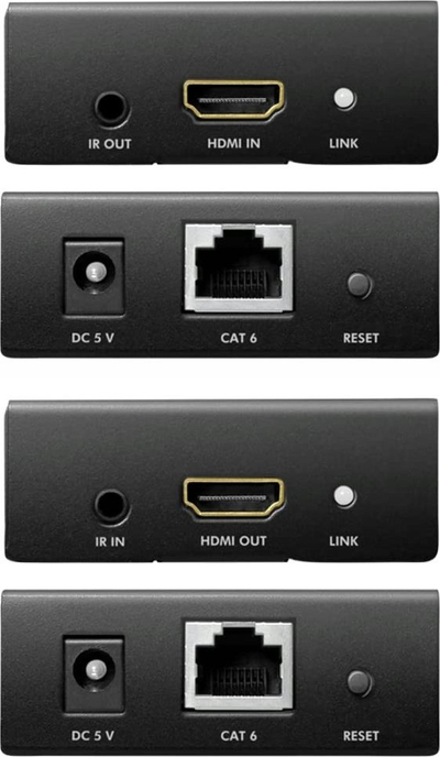 Set extender HDMI LogiLink CV0042, LAN 50 m, 4K 30Hz, HDCP IR, i zi
