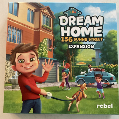 Друштвена игра Asmodee Dream Home 156 Sunny Street, проширување, семејна, шарена