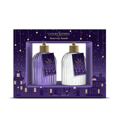 Set për femra Grace Cole Lavender Hand Care Gift Set, sapun për duar 400 ml + krem duarsh 400 ml