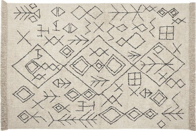 Qilim Beliani SOMEK, pambuk, 160 x 230 cm, bezhë