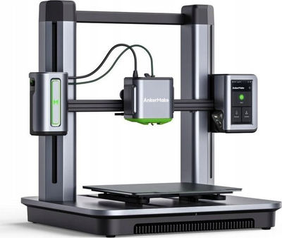 Printer 3D AnkerMake M5, volum 235x235x250 mm, kamer me AI, gri metalik