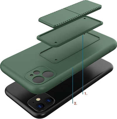 Futrollë Wozinsky Kickstand Case për Samsung Galaxy A32 4G, silikoni i butë, me këmbëz, rozë