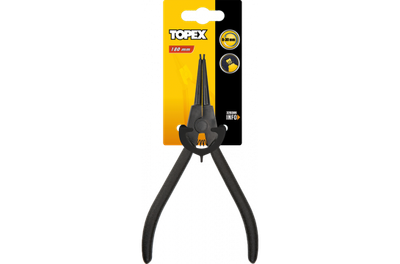 Внатрешни клешти Тоpex 32D308, за прстени Seger, 180mm, ракофати со PVC