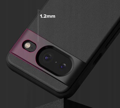 Kuti mbrojtëse Ringke për Google Pixel 8 Onyx, TPU, antirrëshqitëse, e zezë