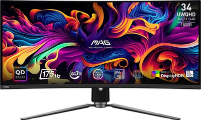 Monitor MSI MAG QD-OLED, 34", 3440x1440
