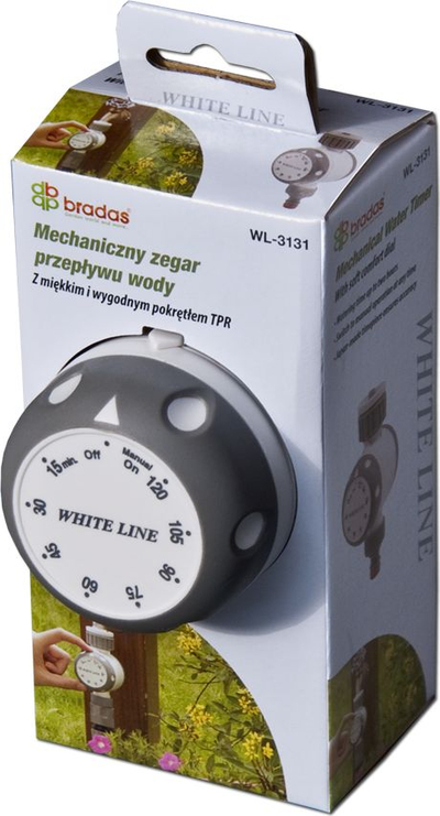 Kohëmatës mekanik për uj Bradas WL-3131, deri 120 min, lidhje 1" 3/4"