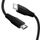 Kabllo Swissten MicroUSB / USB-C, 3A, 1.0m, e zezë