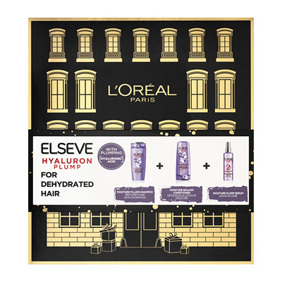 Set për kujdes të flokëve L´Oréal Paris Elseve Hyaluron Plump, Shampo për flokë 250 ml + Balsam hidratues i flokëve 200 ml + Serum hidratues 150 ml