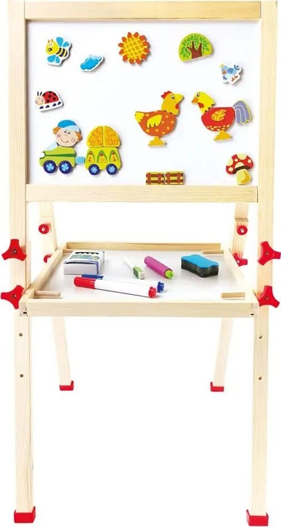 Tabllo loje Bino Double-Sided Magnetic Board, me dy anë, magnetike, 80 x 40 x 42 cm